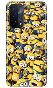 Minions Mobile Back Case for Oppo A74 5G  (Design - 126)