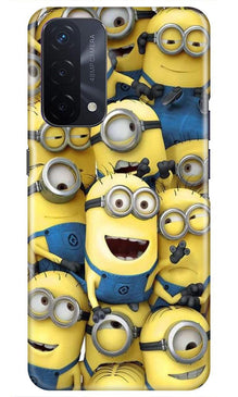 Minions Mobile Back Case for Oppo A74 5G  (Design - 127)