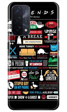 Friends Mobile Back Case for Oppo A74 5G  (Design - 145)