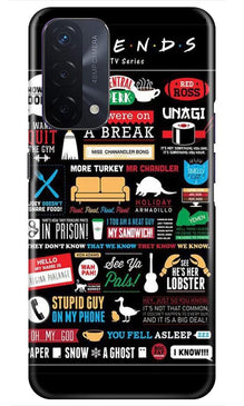 Friends Mobile Back Case for Oppo A74 5G  (Design - 145)