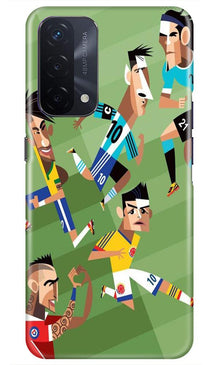 Football Mobile Back Case for Oppo A74 5G  (Design - 166)