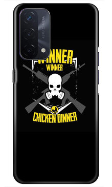 Winner Winner Chicken Dinner Mobile Back Case for Oppo A74 5G  (Design - 178)