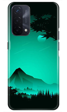 Moon Mountain Mobile Back Case for Oppo A74 5G (Design - 204)