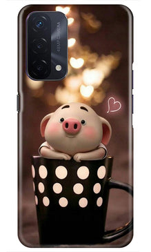 Cute Bunny Mobile Back Case for Oppo A74 5G (Design - 213)