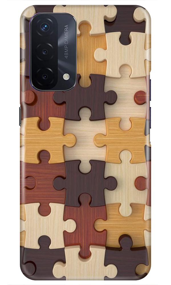 Puzzle Pattern Case for Oppo A74 5G (Design No. 217)