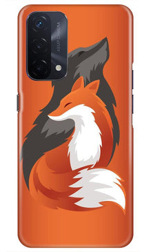 Wolf  Mobile Back Case for Oppo A74 5G (Design - 224)