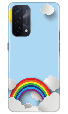 Rainbow Mobile Back Case for Oppo A74 5G (Design - 225)