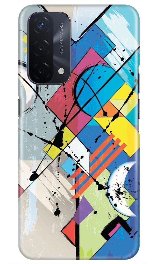 Modern Art Case for Oppo A74 5G (Design No. 235)