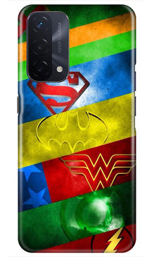Superheros Logo Mobile Back Case for Oppo A74 5G (Design - 251)