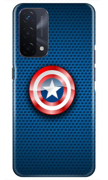 Captain America Shield Mobile Back Case for Oppo A74 5G (Design - 253)