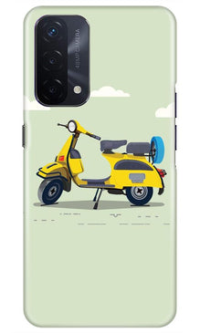Vintage Scooter Mobile Back Case for Oppo A74 5G (Design - 260)
