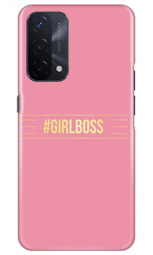 Girl Boss Pink Mobile Back Case for Oppo A74 5G (Design - 263)