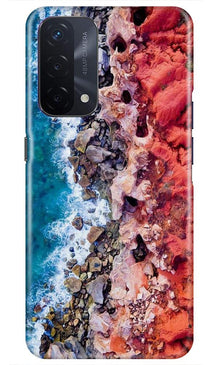 Sea Shore Mobile Back Case for Oppo A74 5G (Design - 273)