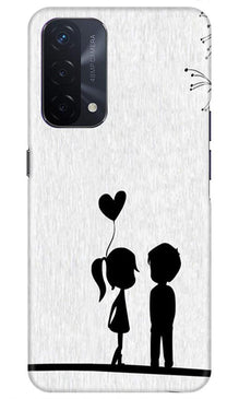 Cute Kid Couple Mobile Back Case for Oppo A74 5G (Design - 283)