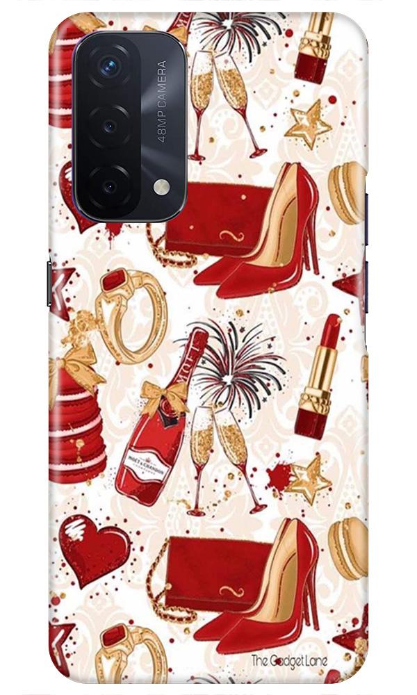Girlish Mobile Back Case for Oppo A74 5G (Design - 312)