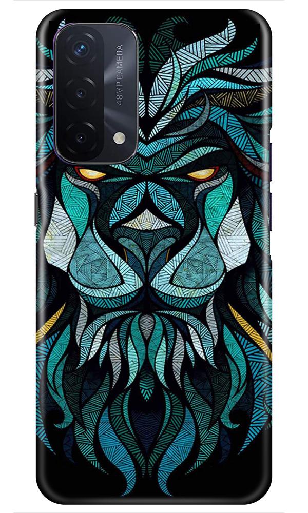 Lion Mobile Back Case for Oppo A74 5G (Design - 314)