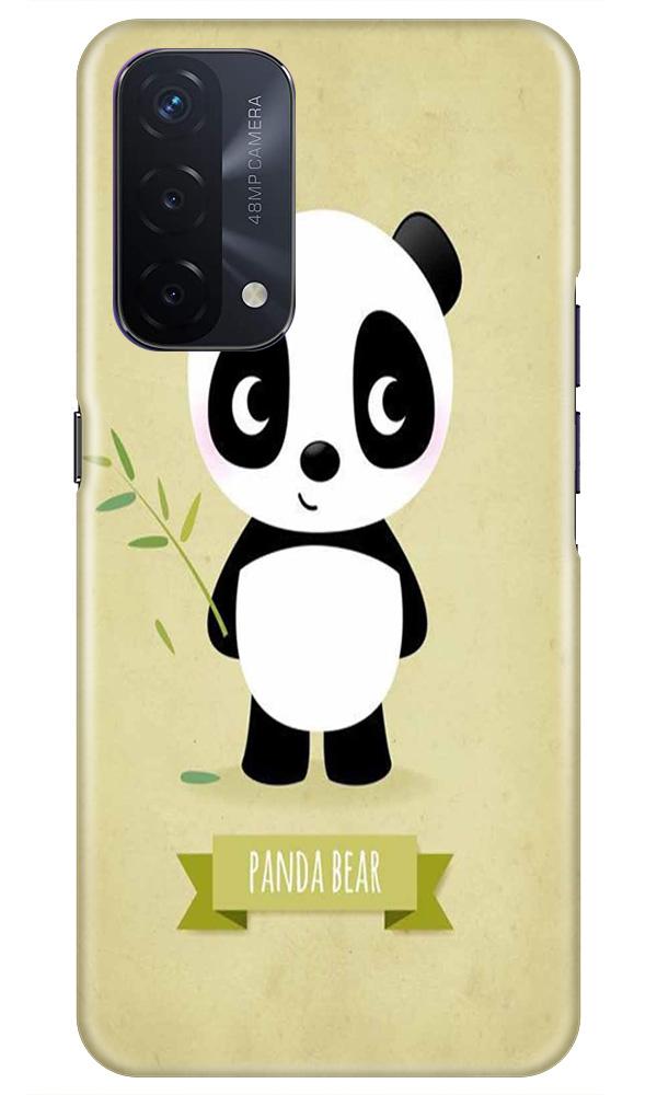 Panda Bear Mobile Back Case for Oppo A74 5G (Design - 317)