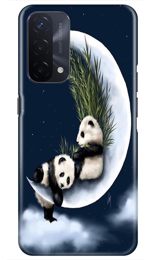Panda Moon Mobile Back Case for Oppo A74 5G (Design - 318)