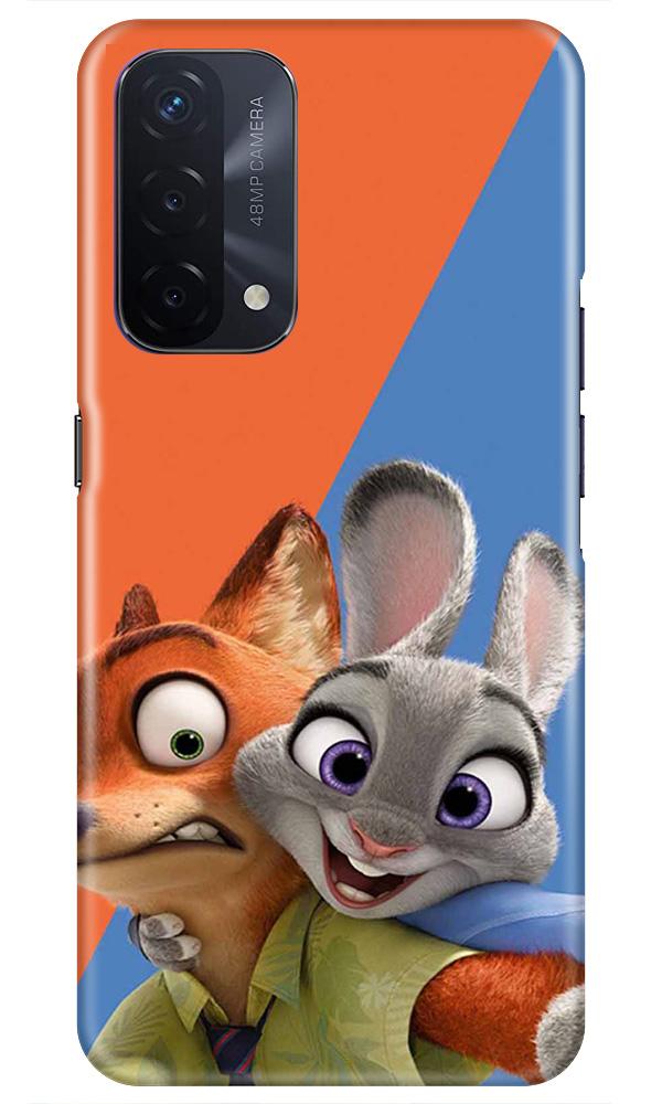 Cartoon Mobile Back Case for Oppo A74 5G (Design - 346)