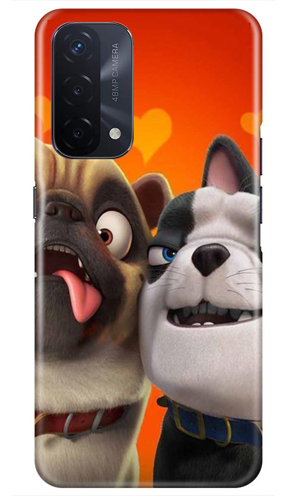 Dog Puppy Mobile Back Case for Oppo A74 5G (Design - 350)