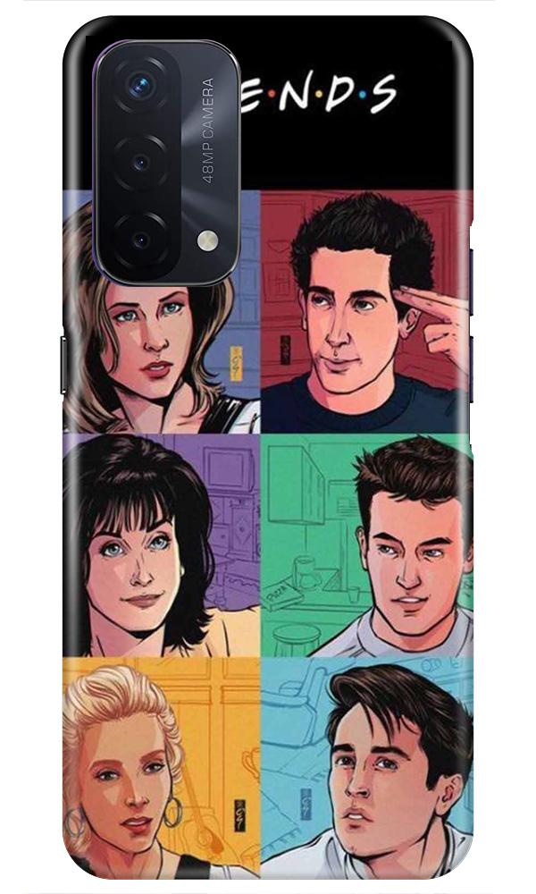 Friends Mobile Back Case for Oppo A74 5G (Design - 357)