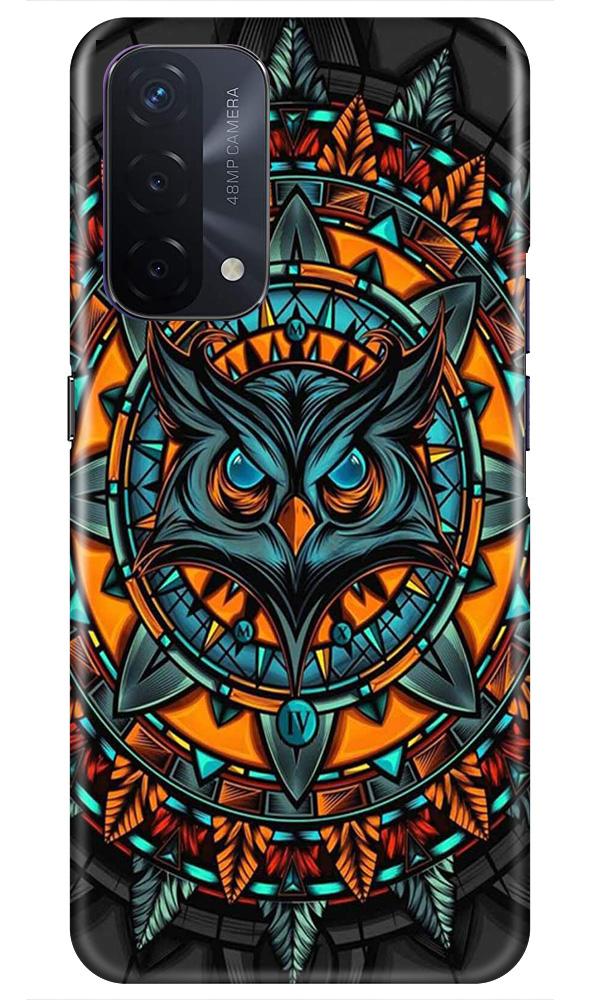 Owl Mobile Back Case for Oppo A74 5G (Design - 360)