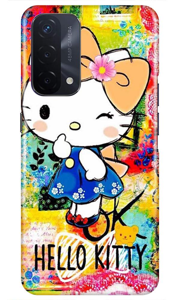Hello Kitty Mobile Back Case for Oppo A74 5G (Design - 362)
