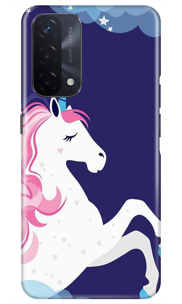 Unicorn Mobile Back Case for Oppo A74 5G (Design - 365)