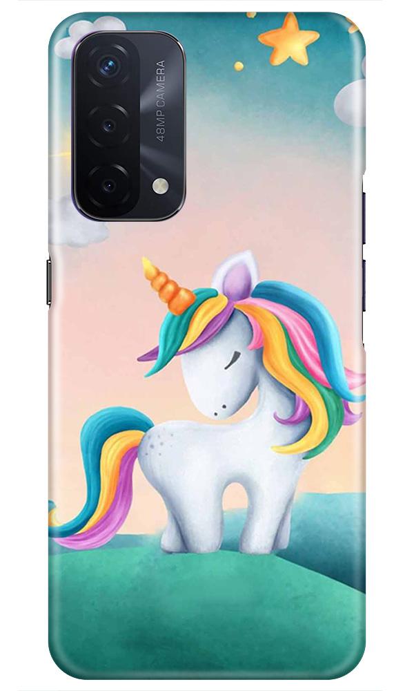 Unicorn Mobile Back Case for Oppo A74 5G (Design - 366)