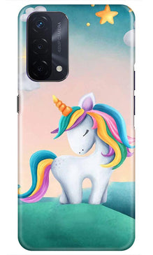 Unicorn Mobile Back Case for Oppo A74 5G (Design - 366)