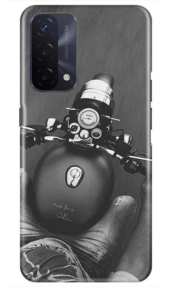 Royal Enfield Mobile Back Case for Oppo A74 5G (Design - 382)