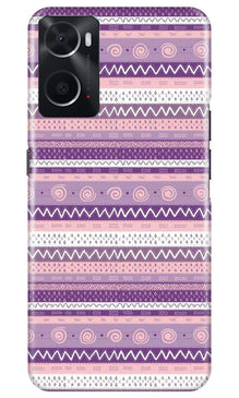 Zigzag line pattern3 Mobile Back Case for Oppo A76 (Design - 11)