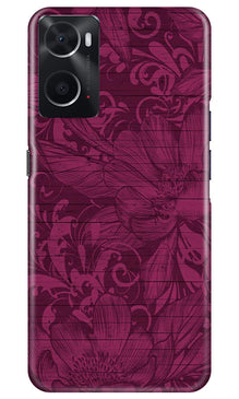Purple Backround Mobile Back Case for Oppo A96 (Design - 22)