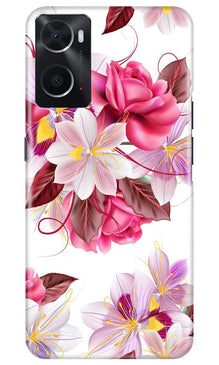 Beautiful flowers Mobile Back Case for Oppo A96 (Design - 23)