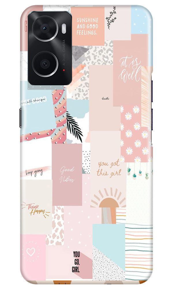 Shinny Blue Background Case for Oppo A76