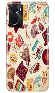 Vintage Mobile Back Case for Oppo A96 (Design - 35)