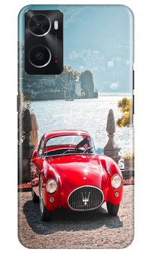 Vintage Car Mobile Back Case for Oppo A96 (Design - 51)