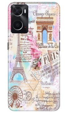 Paris Eiftel Tower Mobile Back Case for Oppo A96 (Design - 54)