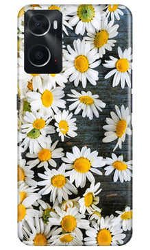 White flowers2 Mobile Back Case for Oppo A76 (Design - 62)