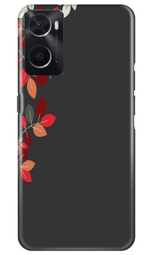 Grey Background Mobile Back Case for Oppo A96 (Design - 71)