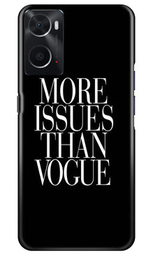 More Issues than Vague Mobile Back Case for Oppo A96 (Design - 74)