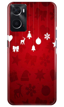 Christmas Mobile Back Case for Oppo A96 (Design - 78)