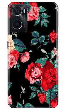 Red Rose2 Mobile Back Case for Oppo A96 (Design - 81)