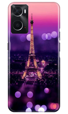 Eiffel Tower Mobile Back Case for Oppo A96 (Design - 86)