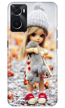 Cute Doll Mobile Back Case for Oppo A96 (Design - 93)