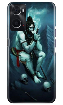 Lord Shiva Mahakal2 Mobile Back Case for Oppo A96 (Design - 98)