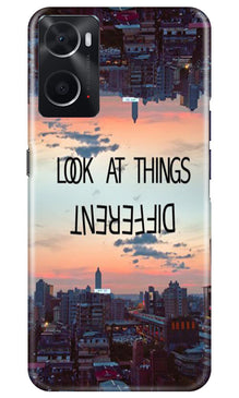 Look at things different Mobile Back Case for Oppo A96 (Design - 99)