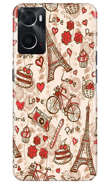 Love Paris Mobile Back Case for Oppo A76  (Design - 103)