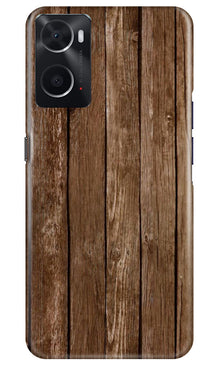 Wooden Look Mobile Back Case for Oppo A96  (Design - 112)