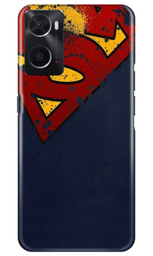 Superman Superhero Mobile Back Case for Oppo A96  (Design - 125)